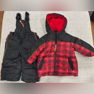 Pacific Trail Red and Black Winter Jacket and snow pants